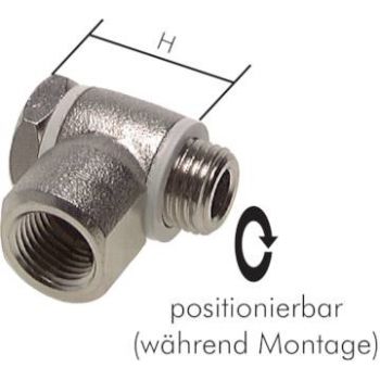 Elbow screw connections female threads