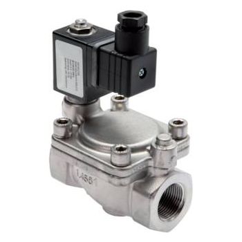 2/2-way solenoid valves from stainless steel