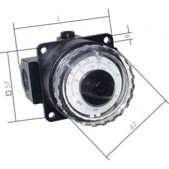 Pressure gauge regulators - Standard, up to 24,000 l/min