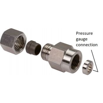 Pressure gauge couplings (screwed connection for tube/pipe)