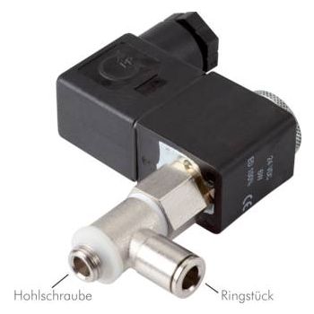 2/2-way & 3/2-way banjo bolt solenoid valves with push-in fitting, NW 1.3
