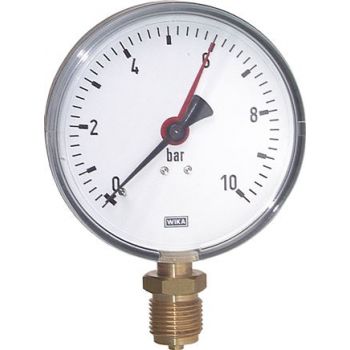 Pressure gauge vertical Ø 80, 100, 160 mm, Class 2.5 / 1.6