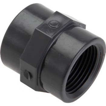 Sleeves with female thread, PVC-U (only for plastic thread), PN 16