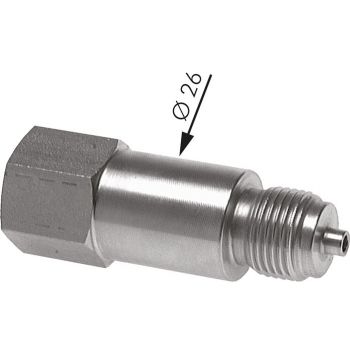 Pressure gauge extension pieces with pins and shaft for test mounting bracket DIN 16281