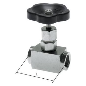 Needle shut-off valves with hand wheel, up to 400 bar