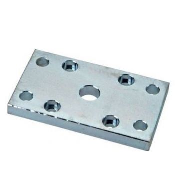 Flange fastening front or back, for compact cylinder
