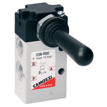 G1/8", 3/2 Lever Valve Bistable