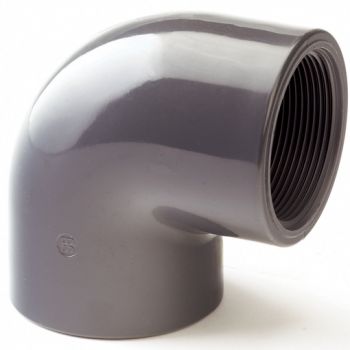 UPVC, Plain x Threaded 90° Elbow, BSPP