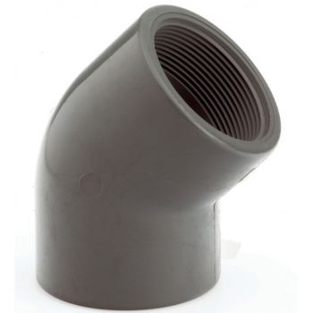 UPVC, Plain x Threaded 45° Elbow, BSPP