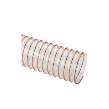 Suction-pressure PU spiral hoses - flame-resistant, anti-static & hydrolysis resistant