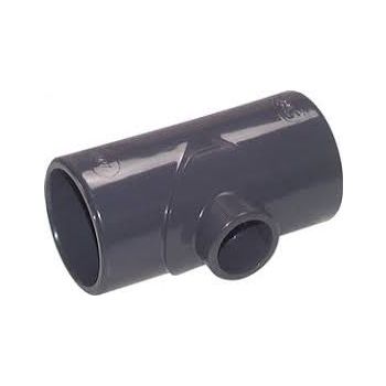 Adhesive sockets T-pieces, reduced PVC-U, PN 16