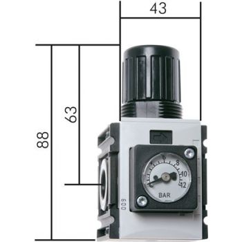 Pressure regulators - Futura model series 0, 1000 l/min