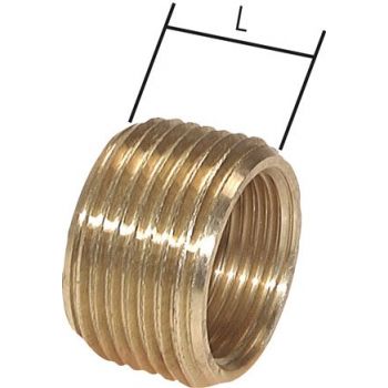 Reducing nipple with BSPP male thread & female thread without a collar, up to 100 bar