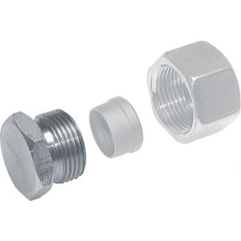Blind fittings for cutting ring screw fittings*, ISO 8434-1 (DIN 2353)