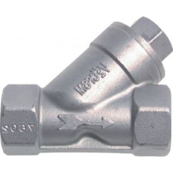 Stainless steel Y-check valves, PN 40
