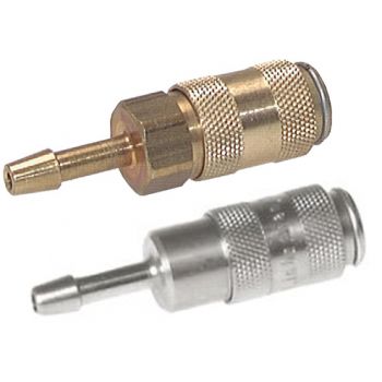 Coupling sockets with hose screw connection, NW 2.7