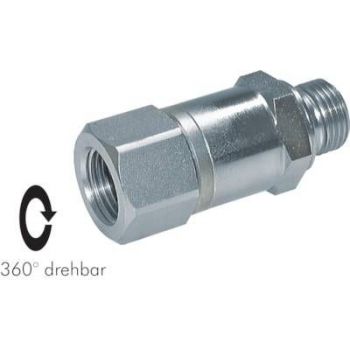 High-pressure rotary joint, up to 500 bar