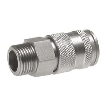 Coupling sockets with male thread, NW 10