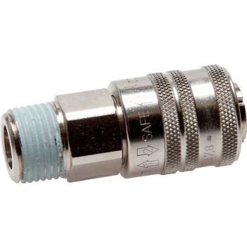 Safety coupling sockets with male thread, NW 7.2