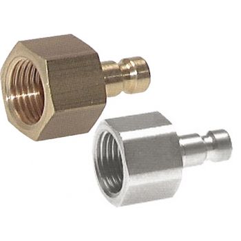 Coupling plugs with female thread, NW 2.7