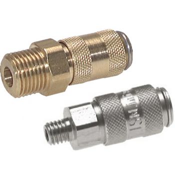 Coupling sockets with male thread, NW 2.7