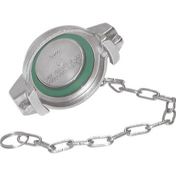 End caps for tanker truck couplings (V-part), Dimensions acc. to EN 14420-6 (DIN 28450)