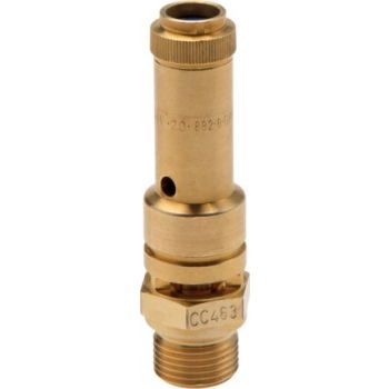 TUV safety valves firmly set and sealed, DN 8 (0.2 - 50 bar)