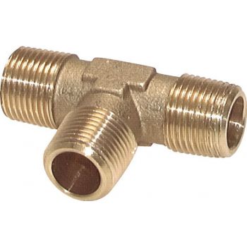 T-pieces with male thread, PN 16