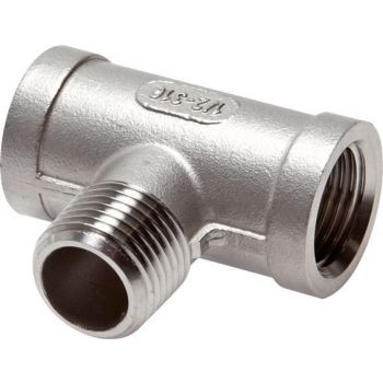 T-pieces (female / male / female), cast, up to 25 bar