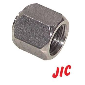 Blind fittings with JIC-thread (internal), up to 345 bar