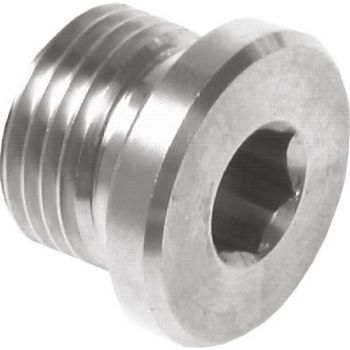 Closing plug with elastomer seal, BSPP thread, up to 400 bar