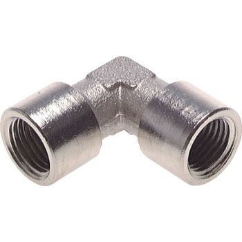 90° elbow with female thread (forged), up to 150 bar