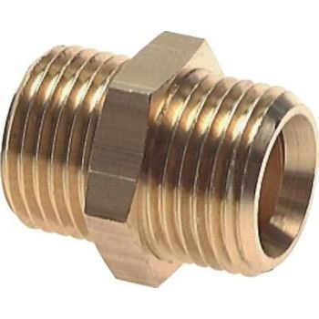 Double nipples with BSPP thread, up to 40 bar
