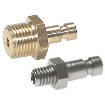 Coupling plugs with male thread, NW 2.7