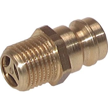 Coupling plugs, straight male thread, DN 9 (13 mm spigot)