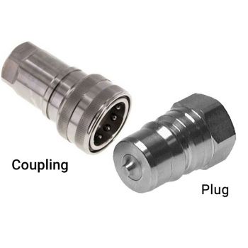 316 Stainless Steel ISO B Coupling and Plug
