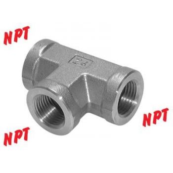 T-pieces with NPT thread (female), up to 345 bar
