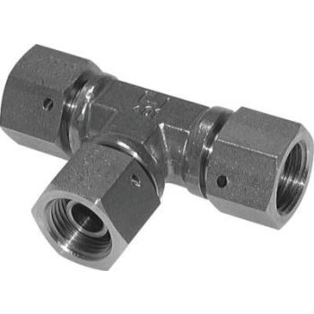 T-screw connections with G-thread (60° BSPT hose nipple, internal), up to 400 bar