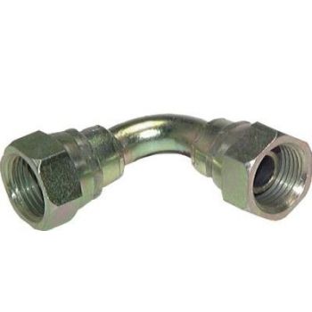 Elbow screw connections 90° with G-thread (60° BSPT hose nipple, internal), up to 575 bar