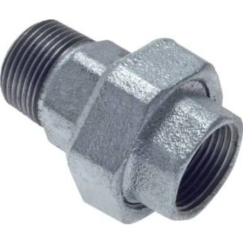 Screw connections with female and male thread - flat sealing, up to 25 bar