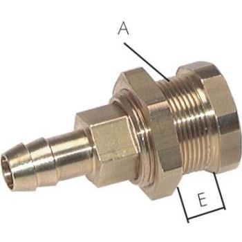 Quick release coupling sockets with hose screw connection & bulkhead threads, NW 5