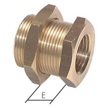 Bulkhead screw connections, up to 40 bar