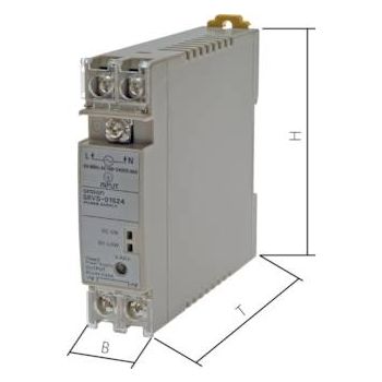 Switching power supply for DIN rails