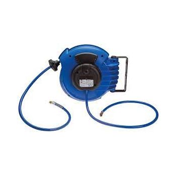 Automatic hose reel for compressed air, up to 15 bar