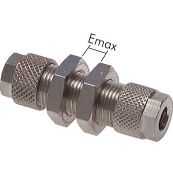 Bulkhead screw connections