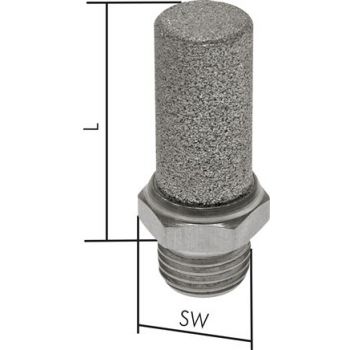 Silencer made form stainless steel