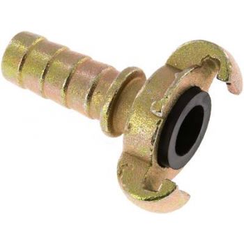 Compressor couplings with hose screw connection & safety collar (similar to DIN 3489), 42 mm