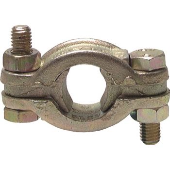 Hose clamps 2-part with free tongue, similar to DIN 20039 A