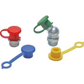 Plastic safety caps forball grease nipple