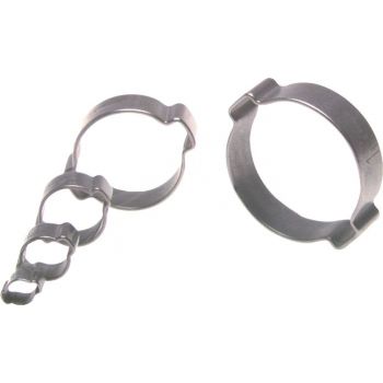 Hinge bolt clamps, 2-parts (Hose clamps, 2-eye)